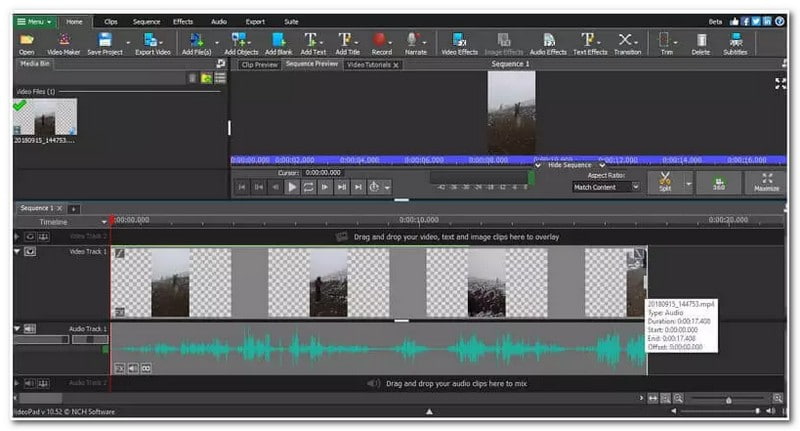Videopad Video Editor チュートリアル