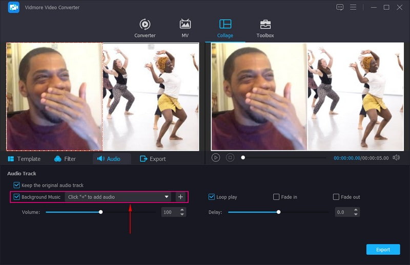 書き出しボタンを選択