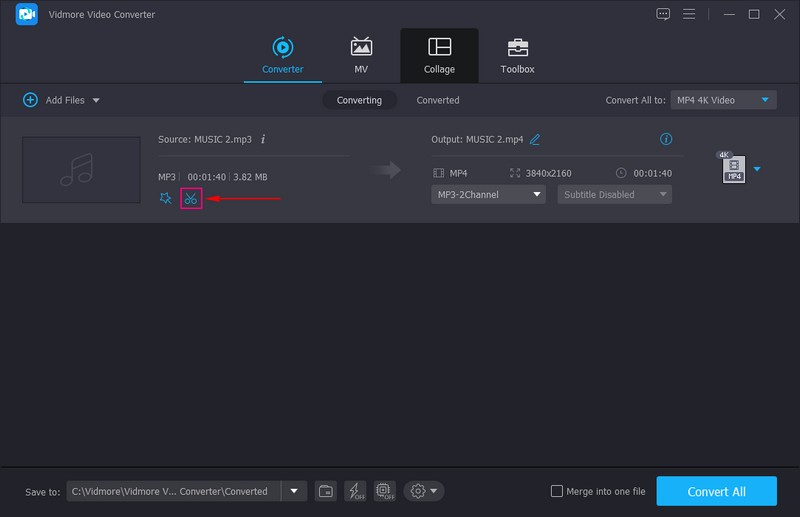トリムボタンを押す