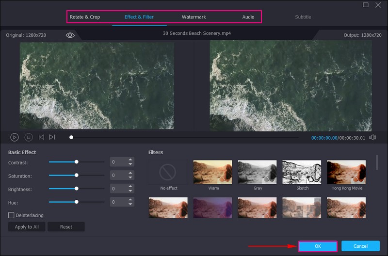 編集ボタンをクリックして各種編集機能を開く