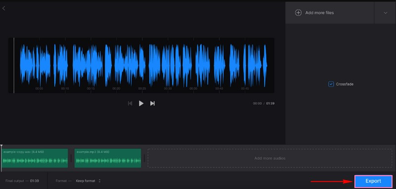 ボイスメモをオンラインで結合する