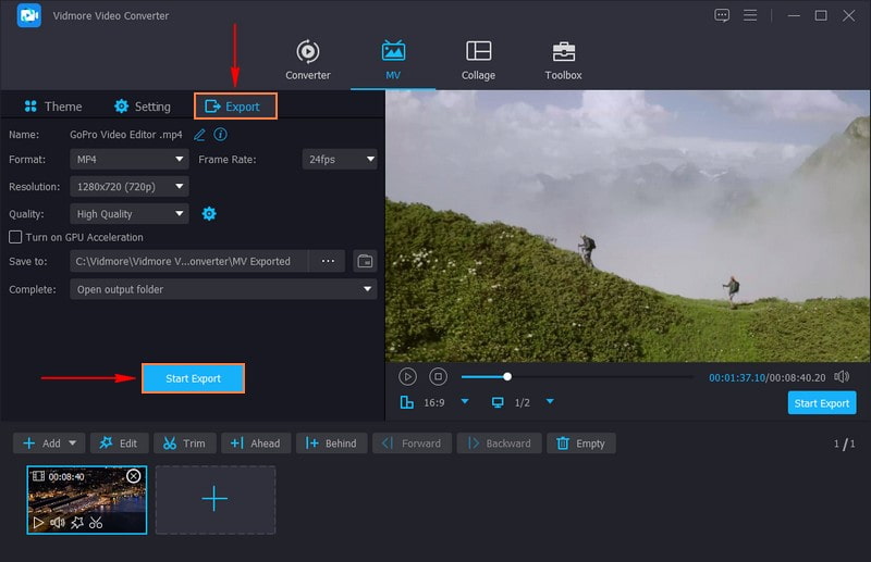GoPro動画の設定を変更