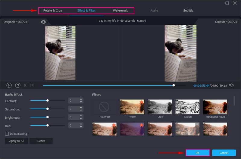 ループアニメーションを有効にして編集を加える 