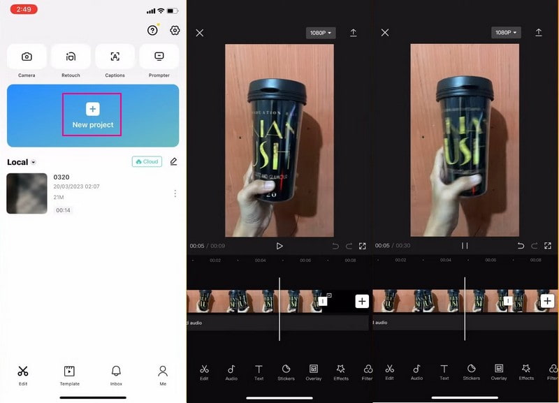 CapCut で動画をループ再生する方法