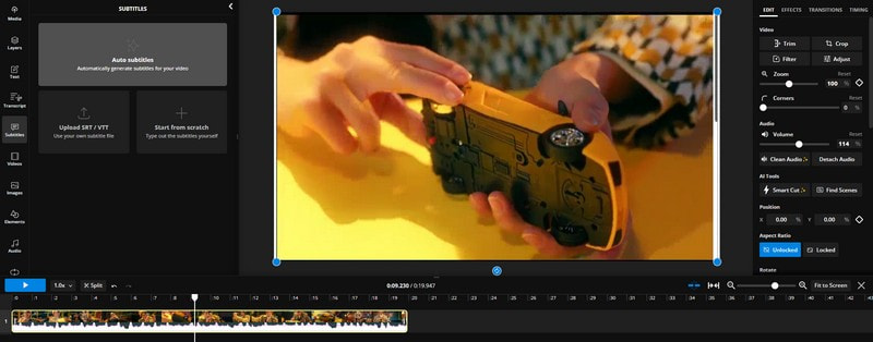 Kapwing リリックビデオメーカー