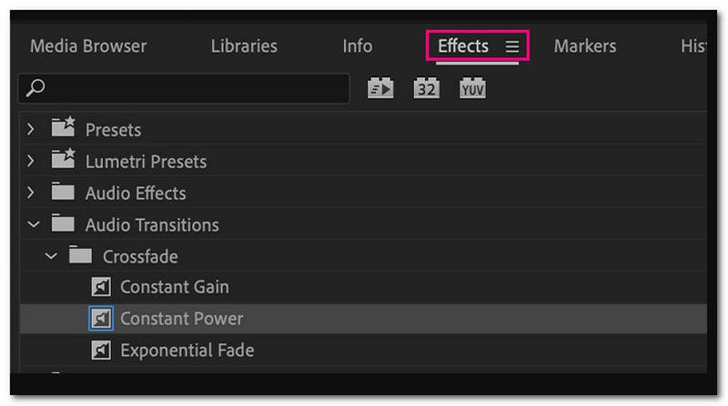 Premiere Pro でトランジションを追加する