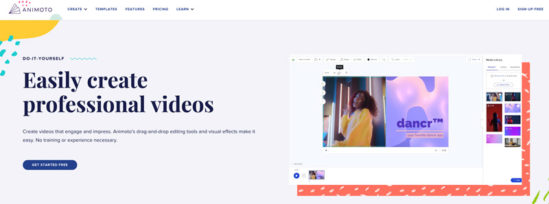 母の日動画メーカー Animoto