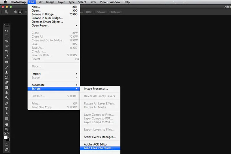 Photoshop で「ファイルをレイヤーとして読み込み」