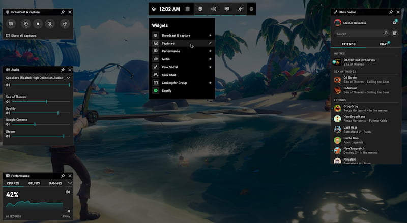 Xbox Game Bar の機能