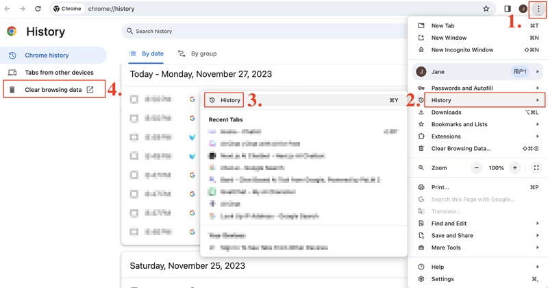 Google Chrome のキャッシュを削除