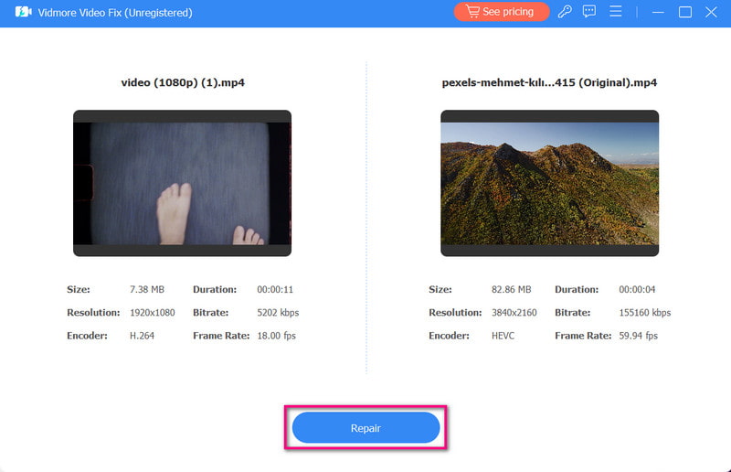 動画を追加して修復