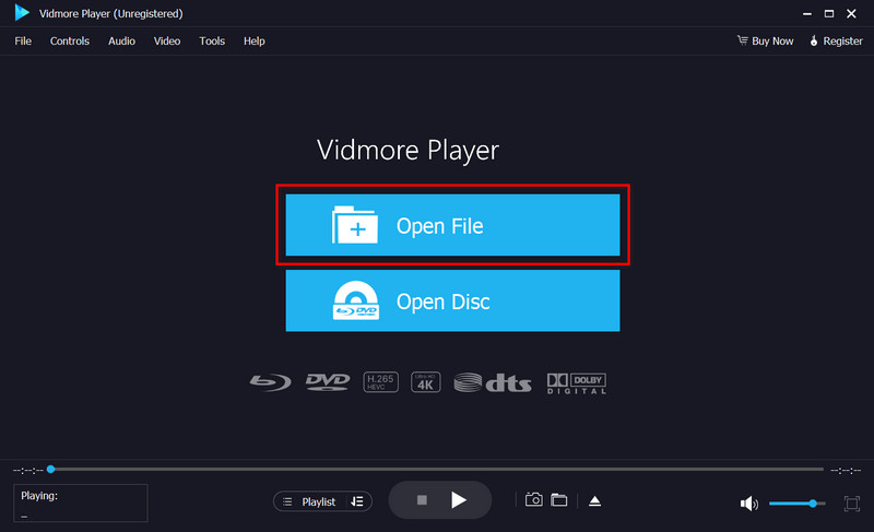 「ファイルを開く」ボタン