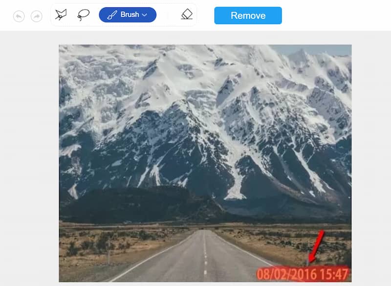 日付スタンプ入りの画像