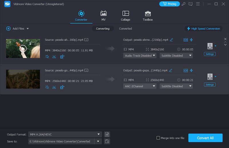 動画をインポート
