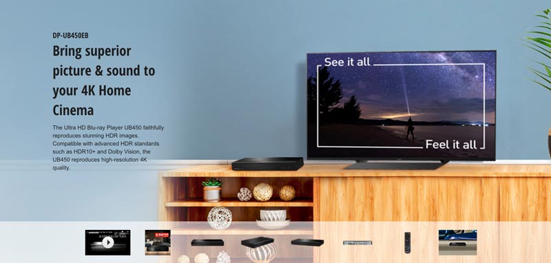 リージョンフリーBlu-rayプレーヤー Panasonic UB450