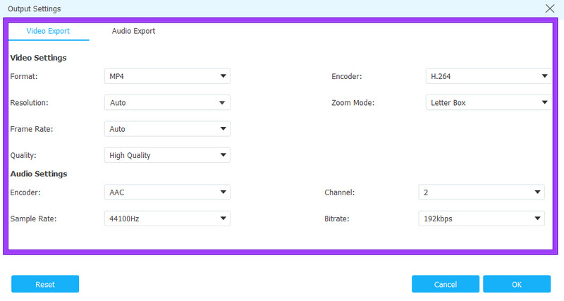 iPhone動画をトリミング Vidmore設定