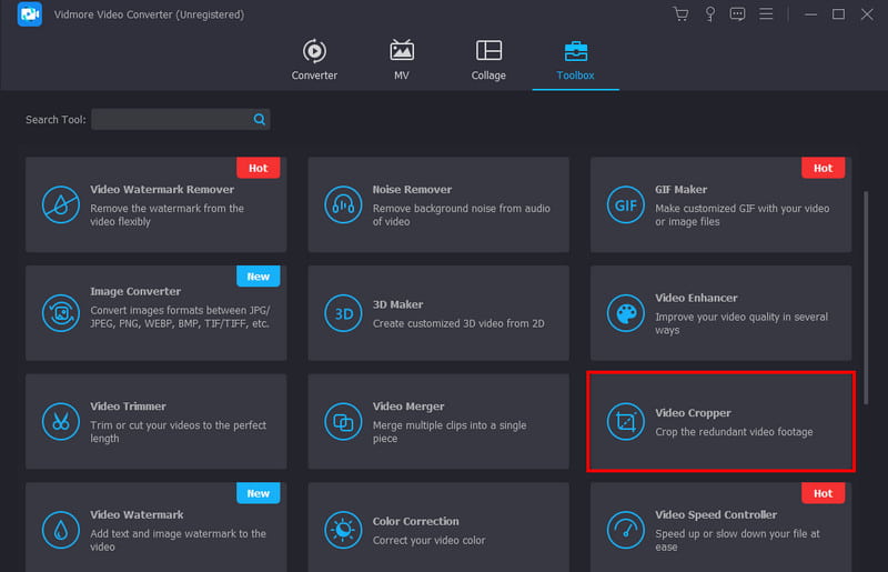 Vidmore Video Cropper 追加
