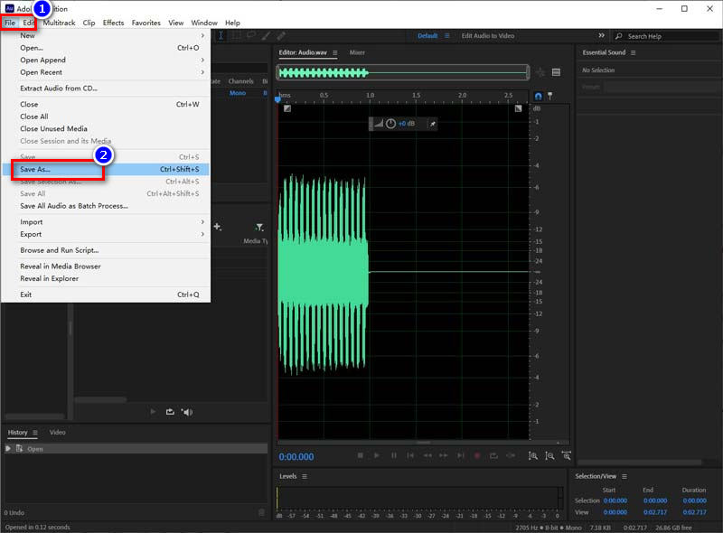 Adobe Audition 圧縮出力設定画面