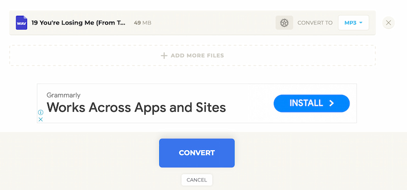 Audio-Convert.com WAV ファイル