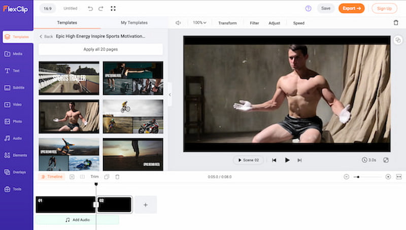 Flexchip オンラインムービーメーカー