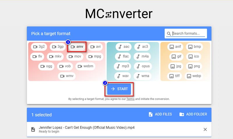 MConverter AMV変換開始