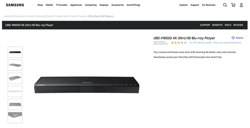 Samsung HDMIプレーヤー M8500