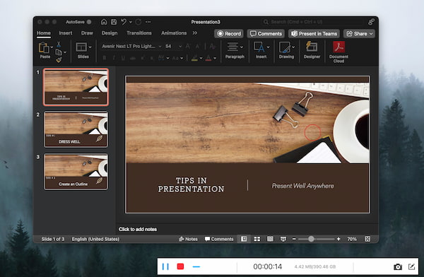 Vidmore Screen Recorder 停止ボタン