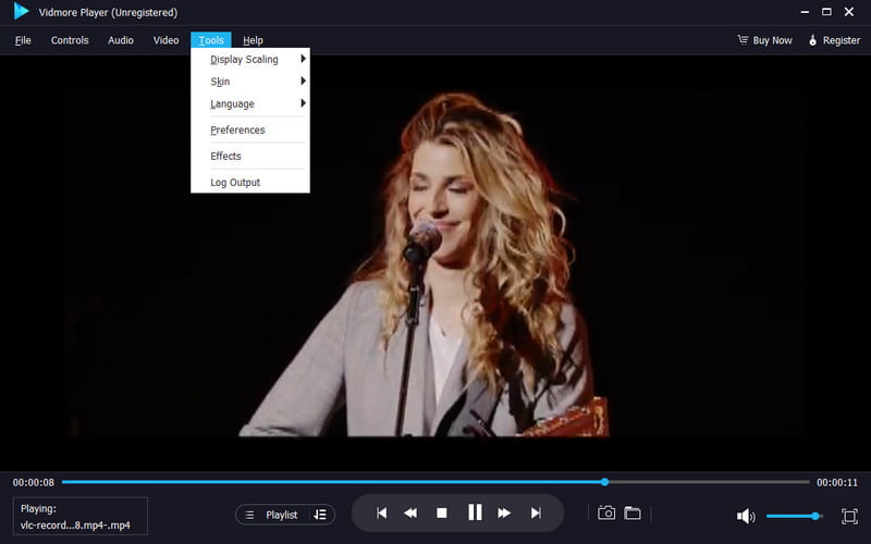 Vidmore ツールの再生