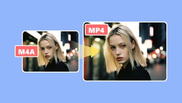 M4A を MP4 に変換
