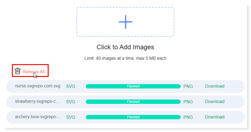 Vidmore Online ファイルを削除