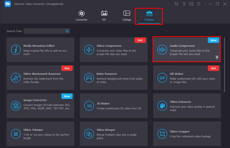 Vidmore Converter オーディオコンプレッサー