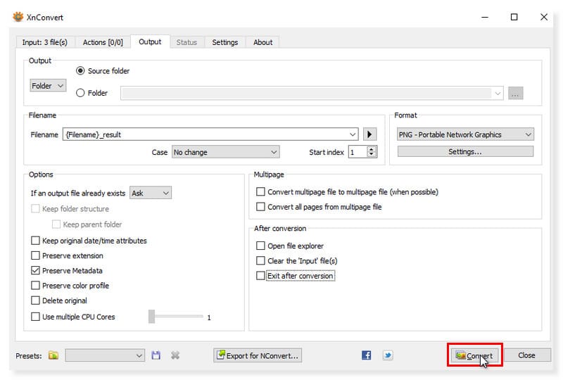 XConvert SVGをPNGに変換