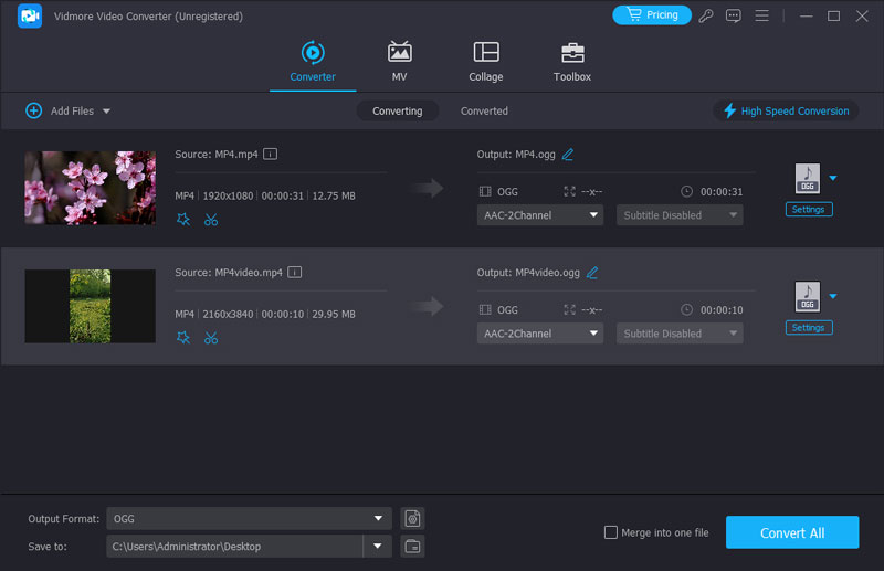 コンバーターにMP4を追加