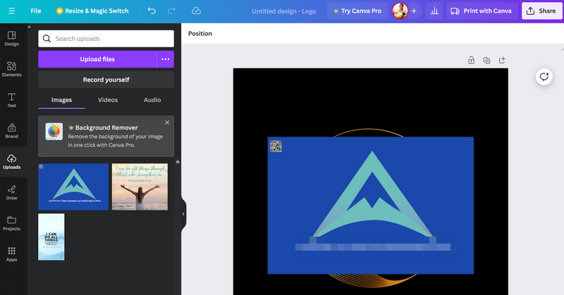 ロゴ背景リムーバー Canva