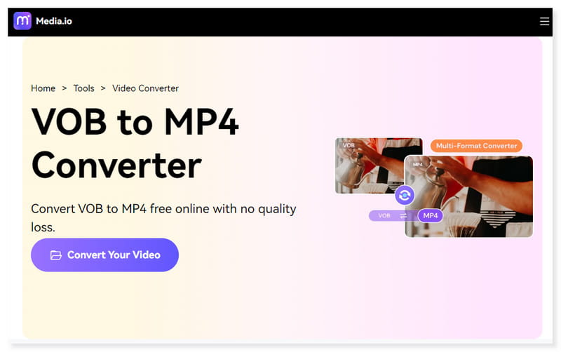 Media IO VOBファイルを変換