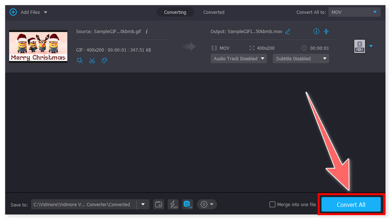 Vidmore すべてを GIF に変換