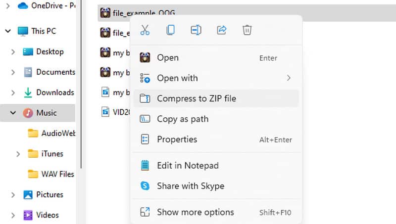 音声 圧縮 WhatsApp Zip