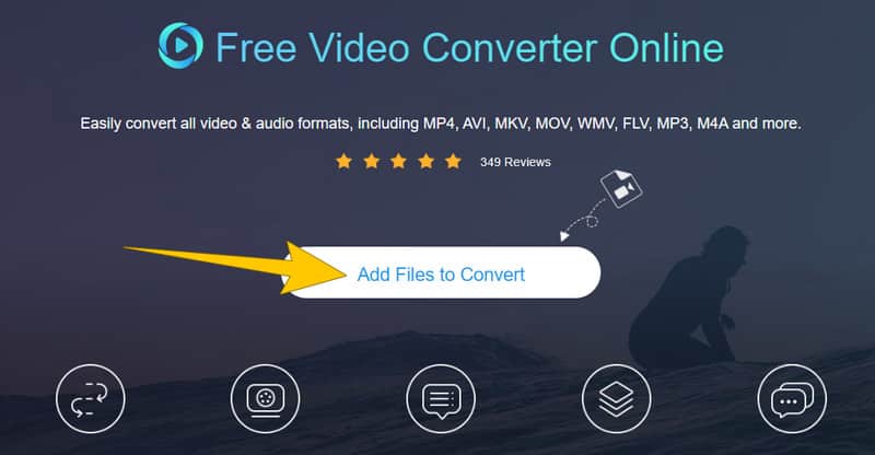 Free Video Converter　MOVファイルを追加