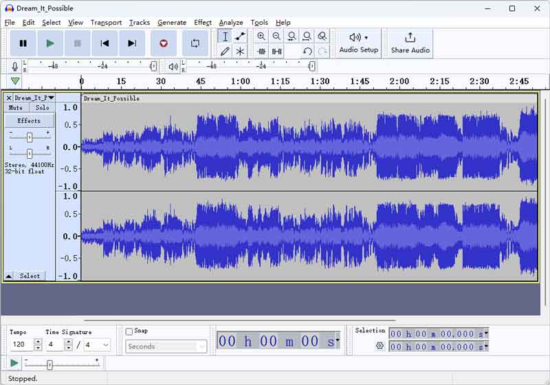 M4Bファイルを読み込む