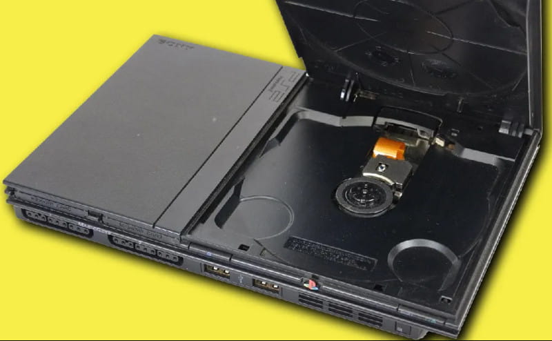 PS2 ディスク挿入 RCAケーブル接続