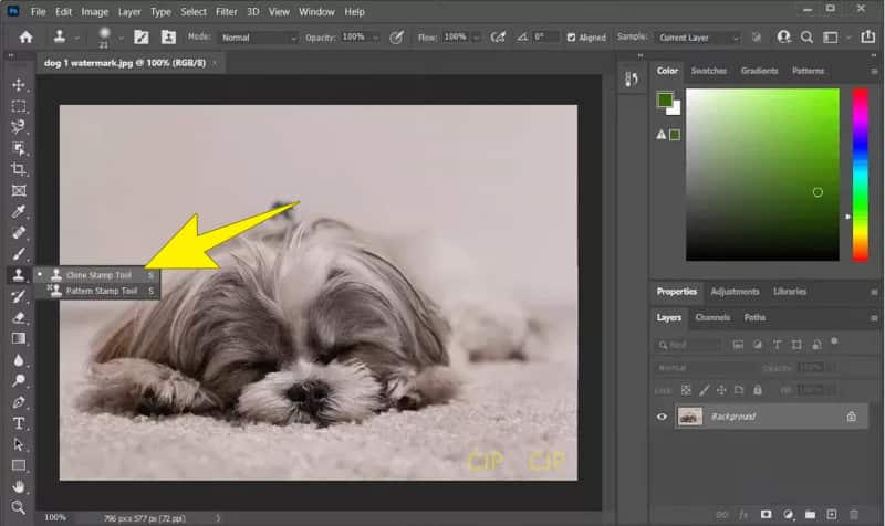 透かしをオフラインで削除 コピースタンプ