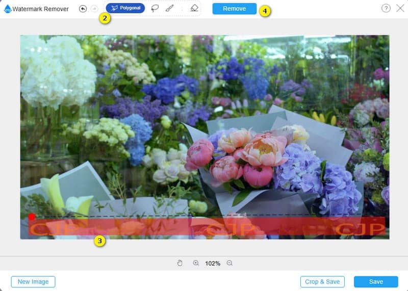 透かしをオンラインで削除 リムーブ