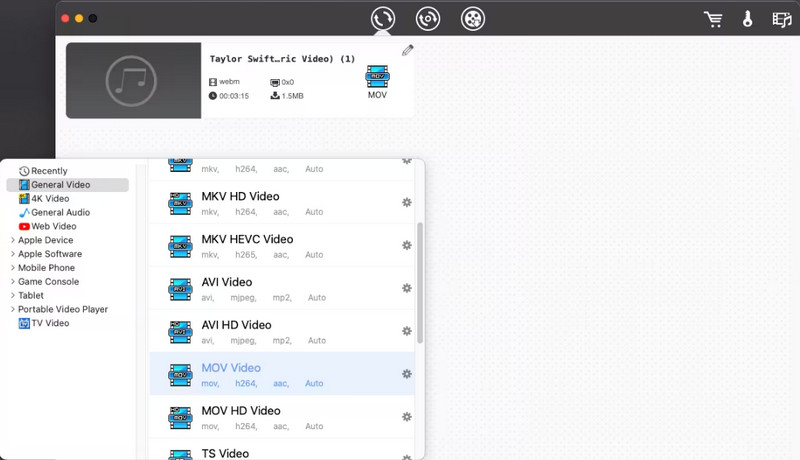 WebM MOV コンバーター Cisdem