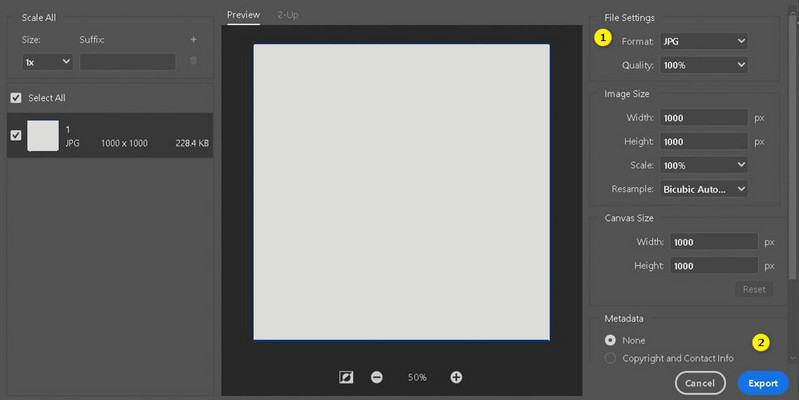 Photoshopでの変換
