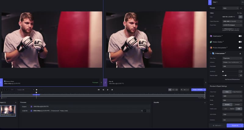 クリップをプレビューする