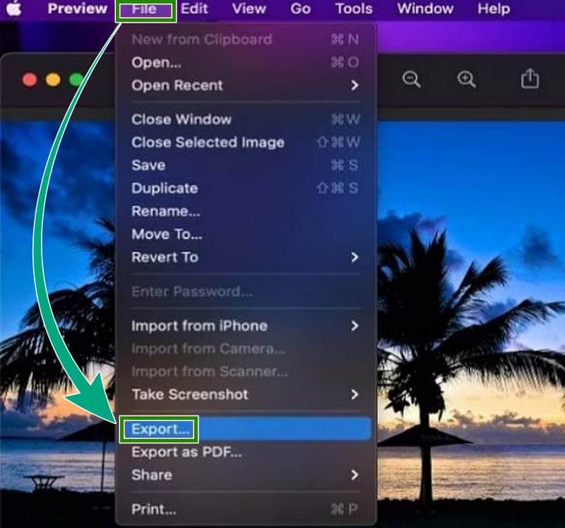WebP を JPG に書き出しプレビュー
