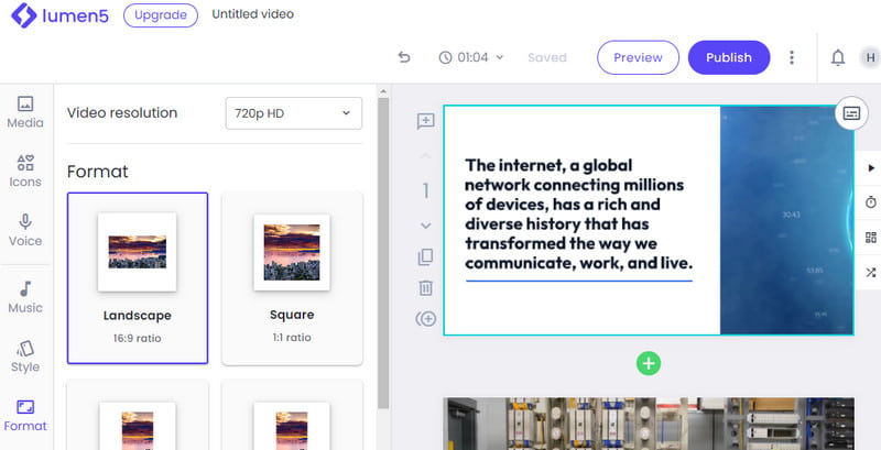 Lumen5 プラットフォーム
