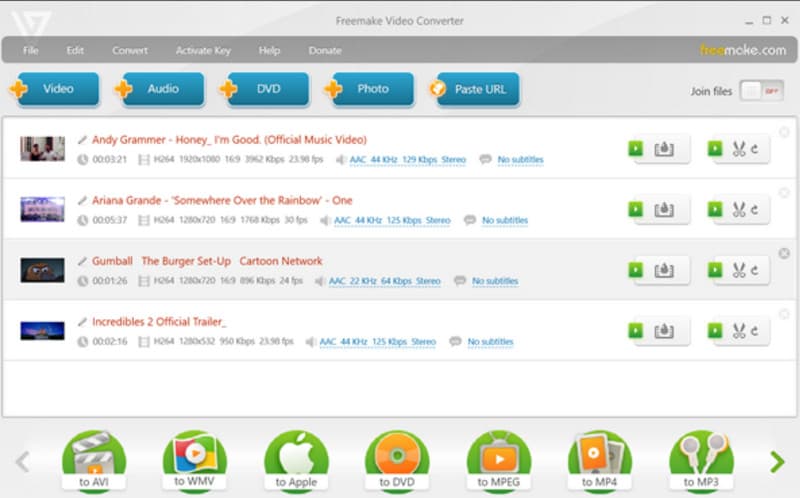 SWF コンバーター Freemake