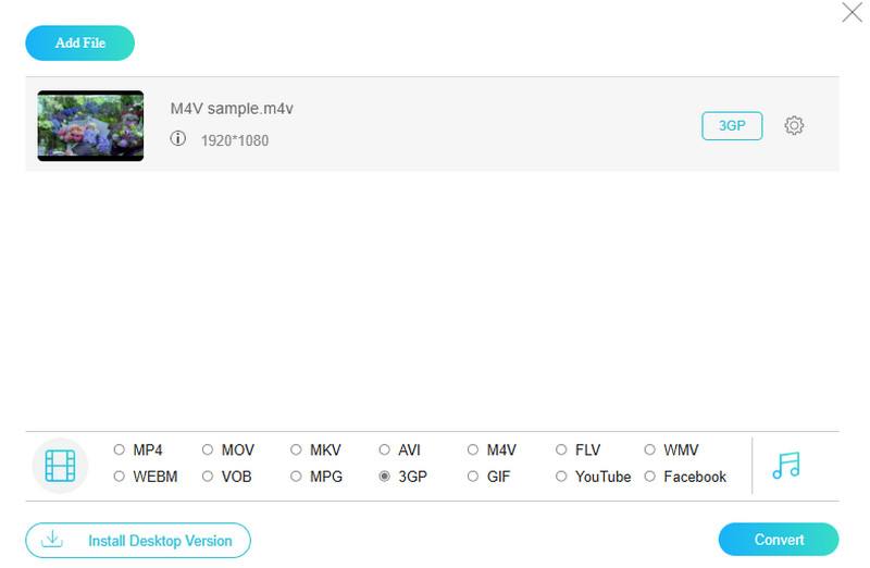 3gp コンバーター 無料オンライン