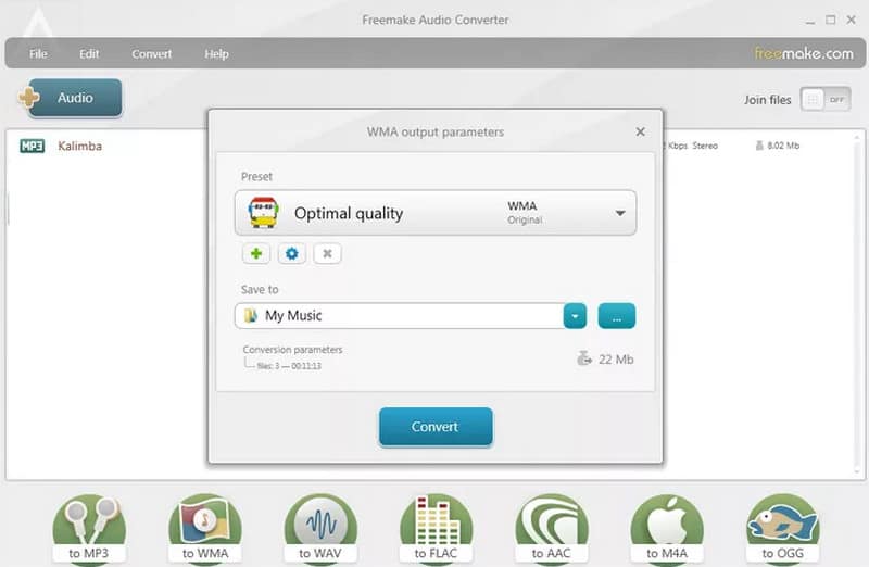 AACコンバーター Freemake